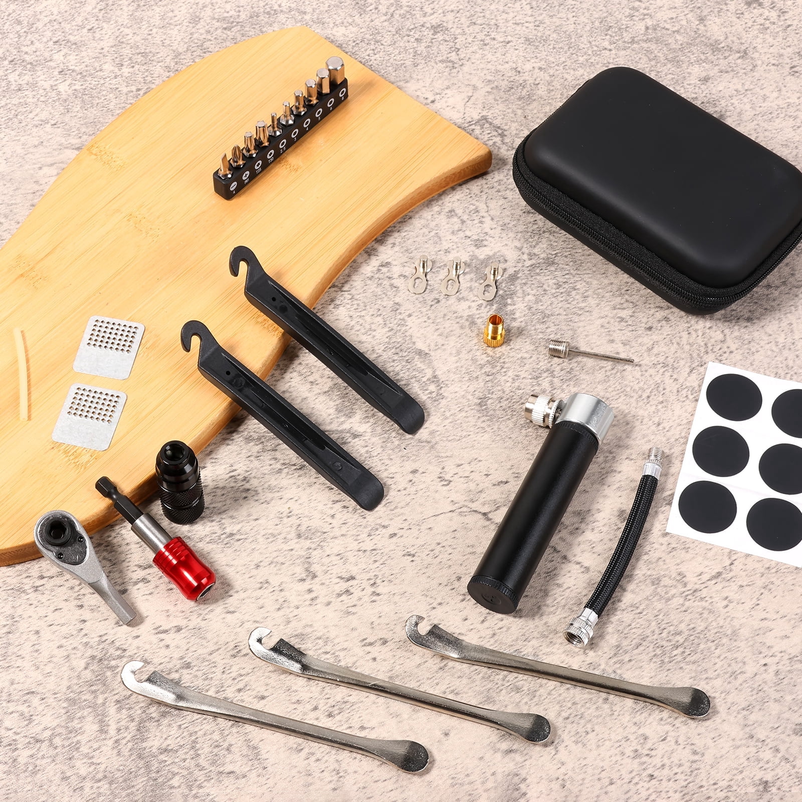Bike Repair Tool Kit with 10 S2 Steel Bit Multitool for Bicycle MTB Road Cycling Portable Multifunction Tool Set in One Safety Kit