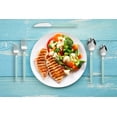 thumbnail image 2 of Mainstays 49 Piece Stainless Steel and Plastic Flatware Set with Tray, Teal Blue, Service for 8, 2 of 8