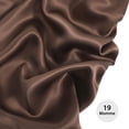 thumbnail image 3 of PiccoCasa 2 Pack 19 Momme Silk Pillow Covers for Queen Size Pillow, Chocolate 20"x30", 3 of 7