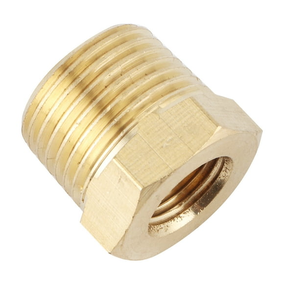 Pipe Bushing Npt Bushing Fitting Brass Pipe Reducer Adapter Male To Female Pipe Reducer Brass Pipe Reducer Adapter NPT Bushing Fitting 3/8in Male To 1/8in Female For Water Fuel Gas