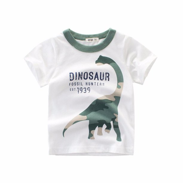 Camiseta para niños, para niños, niñas, niños, camisetas para niños, bebés, niños pequeños, camisetas de dibujos animados de algodón, ropa corta Tan Jianjun unisex