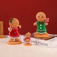 thumbnail image 1 of Decoración navideña con forma de hombre de jengibre y dibujos animados, decoración navideña para ventanas, decoración de resina, regalo navideño para niños, manualidades de resina, 1 of 5