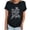 Black, variant on WREESH Womens Summer Cute Tops Graphic Tees Letter Printed Round Neck Short Sleeved Shirts Loose Casual Blouse Black