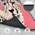 thumbnail image 3 of Sikiie Pink Cheetah Art Car Foot Mat Set of 4 Pieces Basics Universal Fit Rubber Carpet Floor Mats For Car SUV Van & Truck, 26.8"L x 17.3"W (Front), 13"L x 17.3"W(Rear), 3 of 6