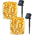 thumbnail image 1 of Guirnalda de luces solares Brizled, paquete de 2, 66 pies, 400 LED, blanco cálido, 1 of 9
