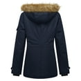 thumbnail image 5 of Wantdo Women's Recycled Winter Jacket Warm Winter Coat Waterproof Outerwear Jacket Navy L, 5 of 10