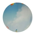 thumbnail image 4 of BCIIG Circus Tent Balloons Sky Round Tablecloth - Stain Resistant and Washable, Perfect for Indoor and Outdoor Use - Great for Home Kitchen, Parties, and Holiday Dinner - 100% Polyester Fiber 54"-58, 4 of 8