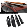 thumbnail image 2 of CROSSDESIGN Black Roof Rails Rack End Cover Shell Fit for 2003-2009 Toyota 4Pcs, 2 of 12