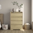 thumbnail image 2 of Tcbosik 4 Drawer Dresser for Bedroom, Chest of Drawers, Closet Storage Organizer for Hallway, Living Room, Wood Color, 2 of 6