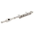thumbnail image 1 of Flauta Piccolo Ottavino Half-size Flauta de Plata Plateado C Clave Cuproníquel con Limpieza Grease Cork Paño Destornillador Caja Acolchada, 1 of 6
