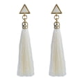 thumbnail image 4 of Fiudx Pendientes Bohemios Étnicos con Borlas Colgantes de Cuerda para Mujer Wh, 4 of 4