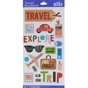 Sticko Solid Multicolor Classic Happy Traveling Vinyl Stickers, 27 Piece