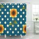 thumbnail image 1 of ABPHQTO Marrón girasol abstracto sobre lunares amarillos azul verde azulado colorido hermosa belleza impermeable baño cortinas de ducha conjunto 165x180 cm ABPHQTO PKNMT66x72Shower-9673, 1 of 2