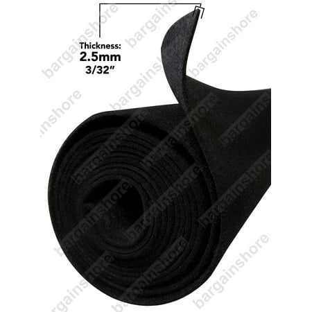 12FTx3.75FT BLK Polymat S35 Liner Fabric For Hunting Gun Rifle Case Safe Cabinet