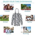 thumbnail image 5 of Lsque Graduation Hats Patten Youth Hoodie Sweatshirt Pullover with Kangaroo Pocket Boys and Girls Hoodie Warm Hoodie for Kids-Small, 5 of 6