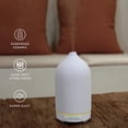 thumbnail image 3 of 200ML Ceramic Diffuser,Aromatherapy Diffuser,Essential Oil Diffuser with 7 Color Lights Auto Shut Off for Home Office Room,White (1/3/6/ON hrs Working time), 3 of 12