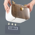 thumbnail image 4 of Waterproof Toilet Paper Holder Wall Mounted Tissue Box Holder Toilet Paper Storage Box Waterproof Wall Mounted Tissue Box Waterproof Toilet Paper Holder Cute Rod Antlers, 4 of 8