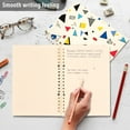 thumbnail image 4 of FORMRS 1-Subject Spiral Notebook 8" x 5" College Ruled 60 Refillable Sheet A5 Hard Cover, 2 Pack, Retro Triangles, 4 of 7