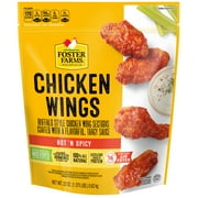 Foster Farms Fully Cooked Hot & Spicy Chicken Wings - Frozen, 22 oz (1.375 lb) Bag