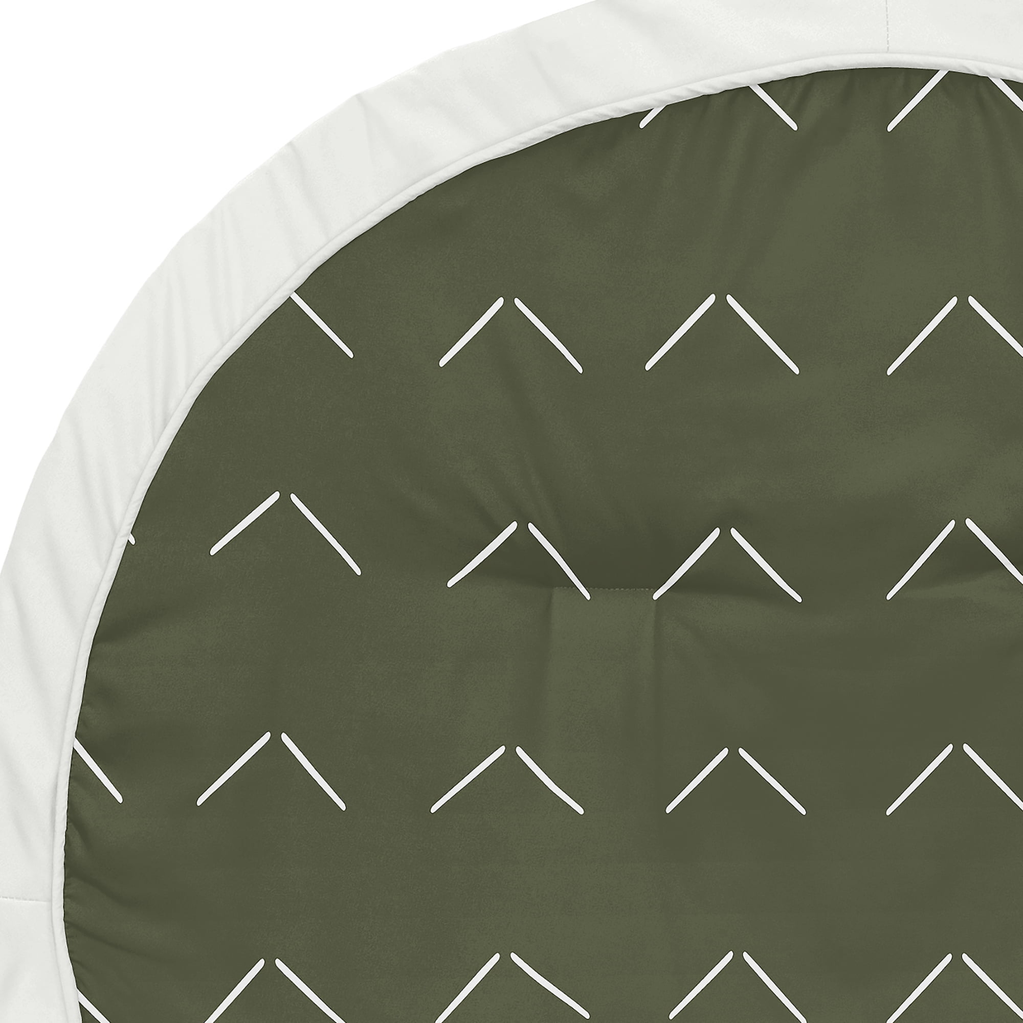 Sweet Jojo Designs Diamond Tuft Green and Ivory Baby Play Mat