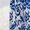Blue, variant on Womens Blue & White Floral V-Neck Waist-Gathered A-Line Flare Sleeve Maxi Dress, Spring Summer Casual Vacation