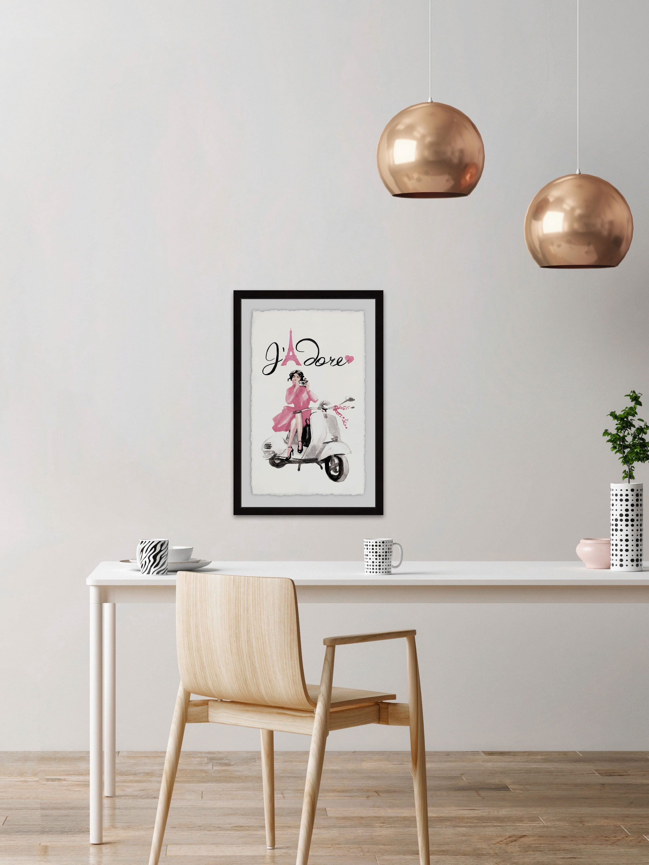 I Adore Framed Painting Print