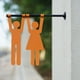 thumbnail image 5 of Letrero de baño con símbolos gráficos decorativos, letrero de baño, letrero de baño de pared hombres y mujeres, 5 of 9