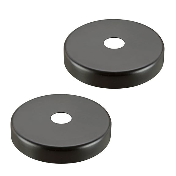 Aspen Creative 21506-12 Oil Rubbed Bronze Contemporary Chandelier Fixture Canopy, 5-1/8" Diameter, 1" Center Hole 2 Sets/Pack