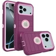thumbnail image 1 of Asuwish Compatible with iPhone 17 Pro Max 6.9 inch Phone Case Hybrid Rugged Shockproof Hard Protective Drop Proof Full Body Heavy Duty Mobile Cell Cover for i Phone17 17 i17 17ProMax Women Men Purple, 1 of 6