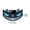 blue, variant on BYJKING Solar Devil LED Car Ornament, 4.72 x 2.95 In Dynamic Dashboard Figure with Lighted Expression for Halloween Auto Decor and Gifts yellow