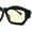 Black - Beige, variant on Hipster Vintage Style Rectangular Lip Stick Shape Hinge Plastic Sunglasses Black - Beige
