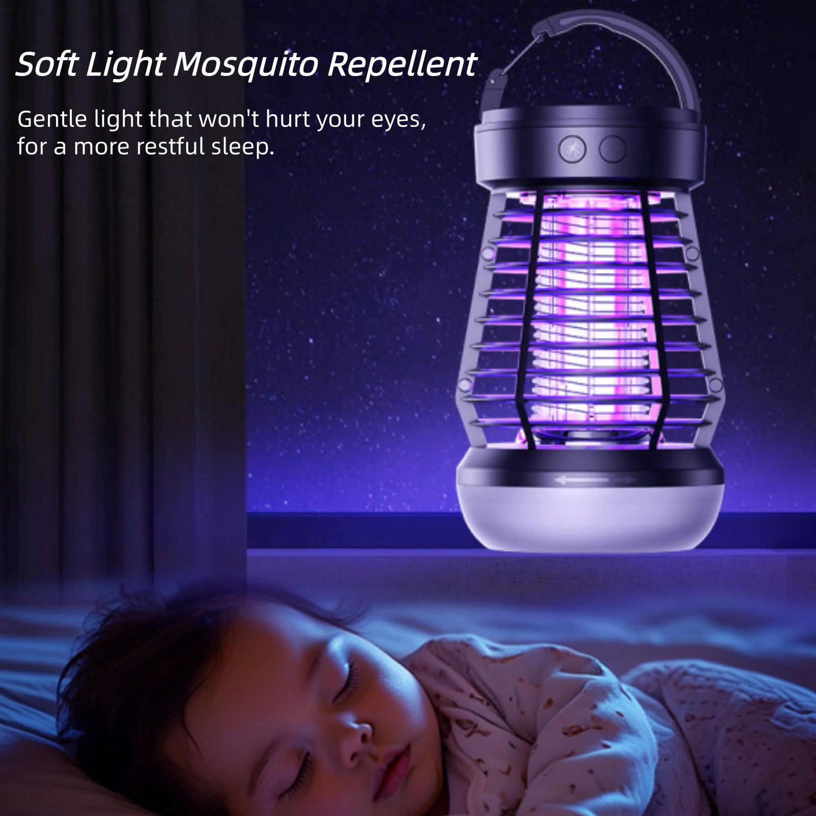 JahyElec Electric Fly Zapper,Outdoor & Indoor Electric Mosquito Killer Lamp with 2000V Grid & On/Off Switch Mosquito Traps for Kitchen Patio Backyard and More