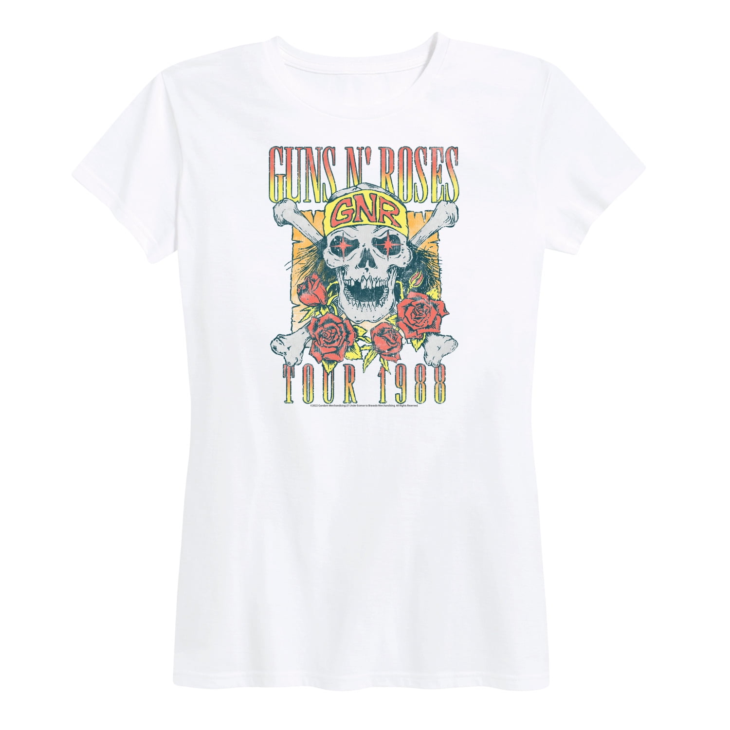 Guns N' Roses Tシャツ88年 Guns N' Roses - GNR Tour 1988 - Women's Short Sleeve Graphic
