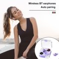 thumbnail image 3 of Audífonos Inalámbricos Bluetooth 5.3 de Transparente Auriculares con Microfono y Cargador USB+PD Tipo-C 33W Tmvgtek para iPhone Samsung Huawei Laptop, 3 of 5