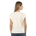 thumbnail image 4 of VAVONNE Womens Dressy Casual T Shirts, Stylish Sleeve Crop Tank Tees, Summer Tops 2023 Trendy (Cream, Small), 4 of 5
