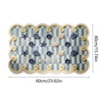 thumbnail image 2 of Tunhigl Linen Woven Printed Absorbent Bath Mat 23.6×15.7 Inch, Non-Slip Breathable Washable Neutral Rug for Bathroom, Bathtub, Entryway & Kitchen, 2 of 5