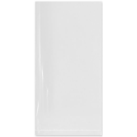 Plymor 3" x 6" (Case of 1,000), 2 Mil Flat Open Clear Plastic Poly Bags