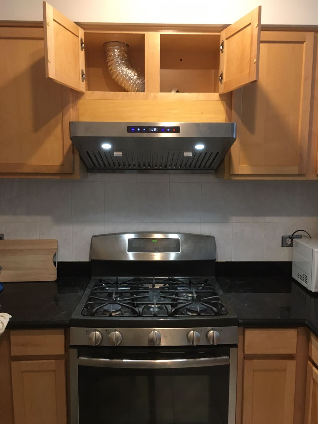 LiveTech Stainless Steel 30" Under Cabinet Range Hood 800 CFM