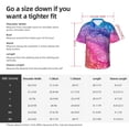 thumbnail image 6 of Lsque Rainbow Glitter Cute pattern Hawaiian Shirt for Men, Unisex Summer Beach Casual Short Sleeve Button Down Shirts-X-Large, 6 of 9