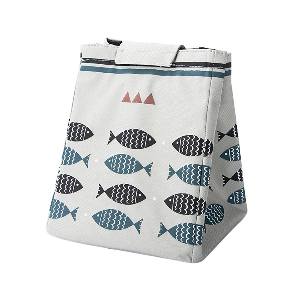 Cartoon Printed Lunch Bag Insulated Thermal Cool Bags