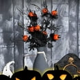 thumbnail image 3 of 18.5Inch Artificial Twig Branches Halloween Branches Picks Stems With Black Maple Leaf and Pumpkin Halloween Floral Decor Centerpieces, 3 of 8