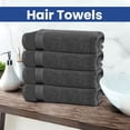 thumbnail image 3 of Linteum Textile 20x40 Inch, 100% Cotton Premium Hair Towels, Luxury Grey (12 Pack), 3 of 7