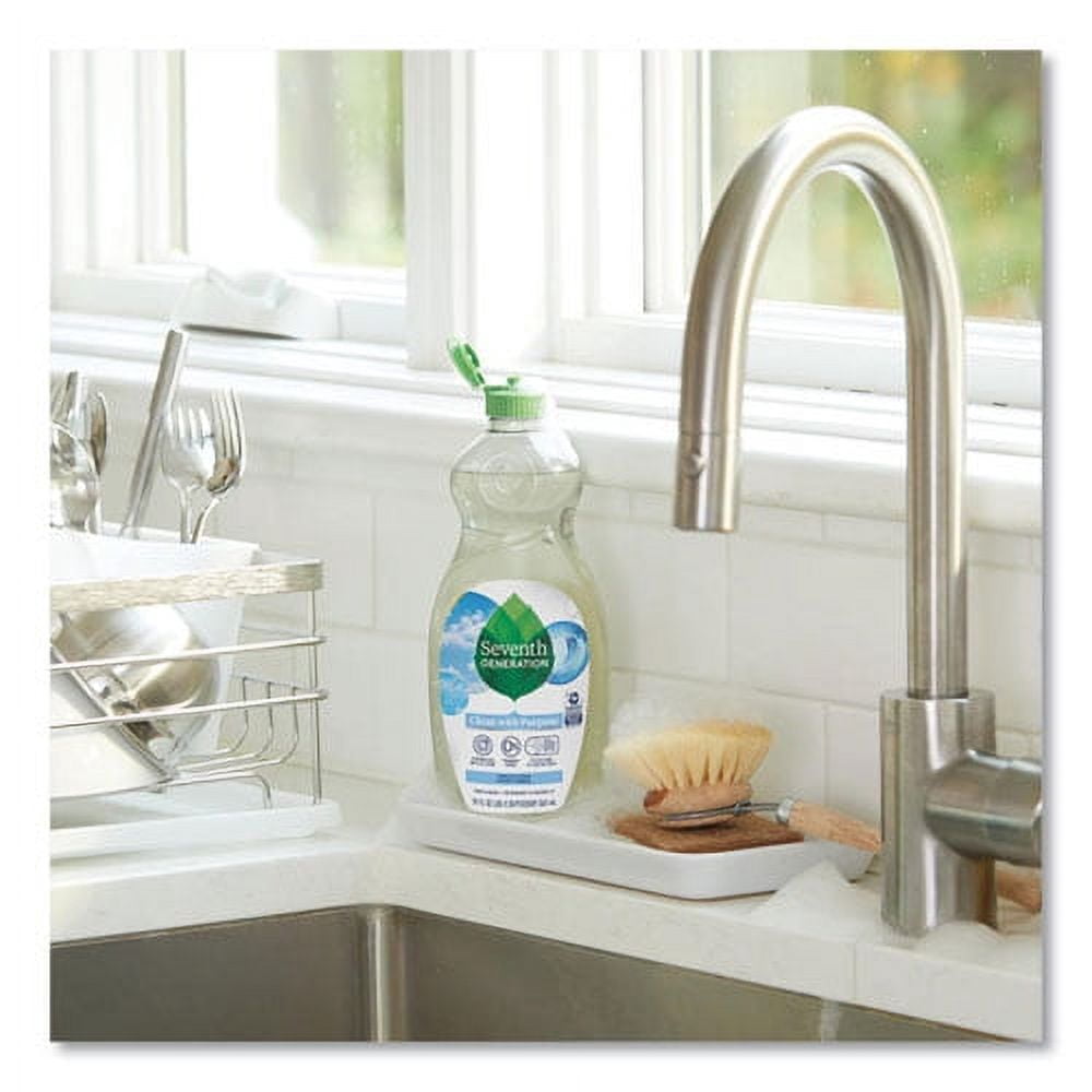 natural dishwashing liquid, free and clear, 19 oz bottle, 6/carton | Bundle of 2 Cartons