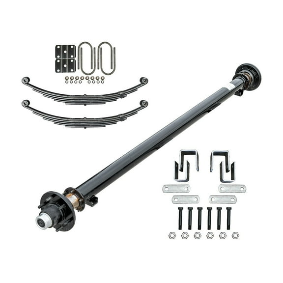 5200 lb TK Single Axle Light Duty Trailer Kit with Suspension (6 Lug, 73" Hubface, 58" Spring Center)