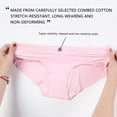 thumbnail image 6 of Women's V-shaped Low-rise Pregnancy Briefs Comfortable Traceless Ice Silk Maternity Panties Solid Seamless Maternity Underpants, 6 of 10