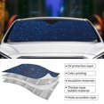 thumbnail image 3 of Kdxio Sparkling Blue Glitter Print Front Windshield Sun Shade,Folding Auto Sunshade for Car Truck SUV-Small, 3 of 5