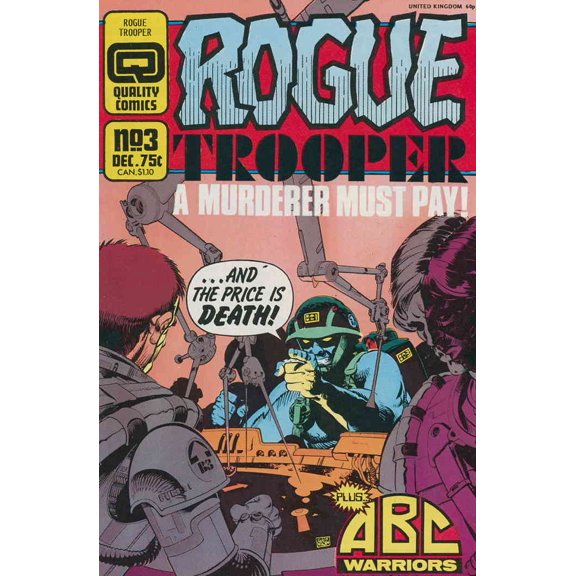 Rogue Trooper (1st Series) #3 VF ; Fleetway Quality Comic Book