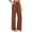 Coffee, variant on Hurxie Wide Leg Pants for Women Flowy Palazzo Drawstring Elastic Waist Trousers with Pockets Summer Beach Vacation Clothes Navy,3XL