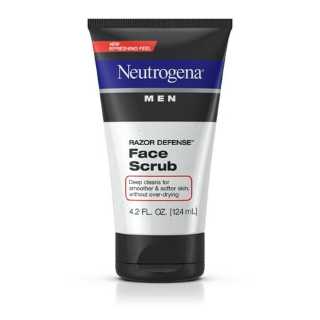 (2 pack) Neutrogena Men Razor Defense Exfoliating Shave Face Scrub, 4.2 fl. (Best Pre Shave Scrub)