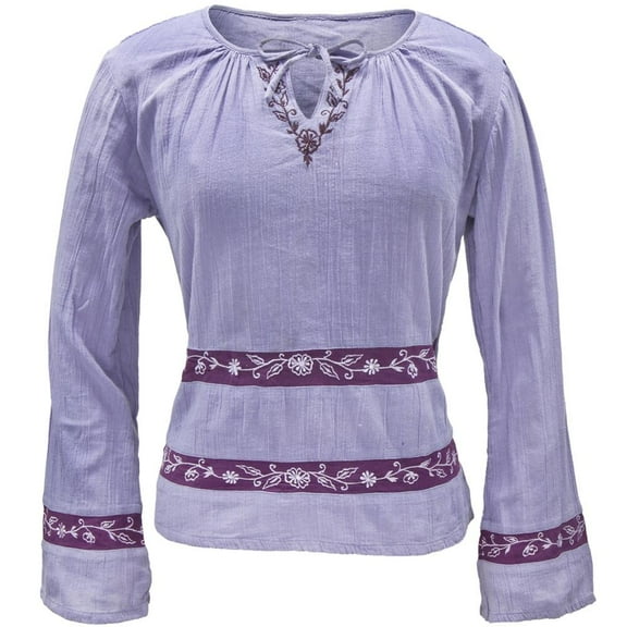 Violet Inset - Blouse - Large